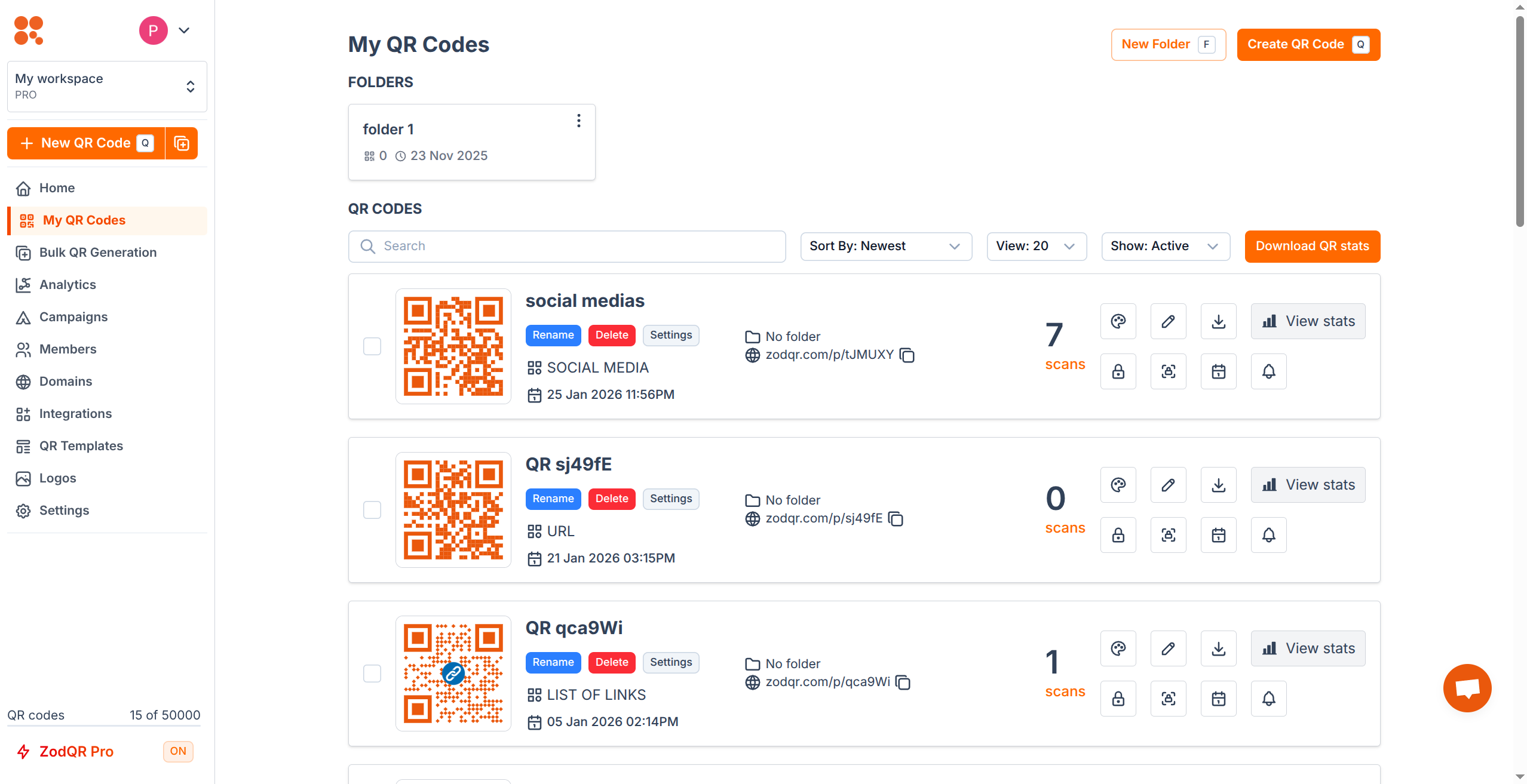 Dynamic QR Code Tracking